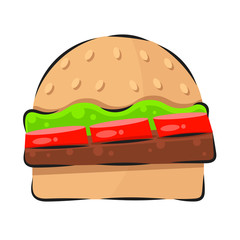 Hamburger Icon Illustrations Suitable For Greeting Card, Poster Or T-shirt Printing.