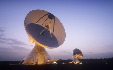 satellite dish in Bavaria , Germany 