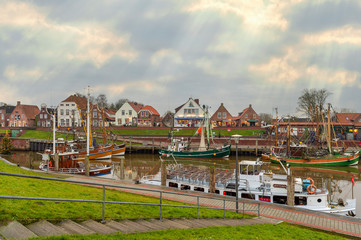 Fototapeta premium Hafen Greetsiel