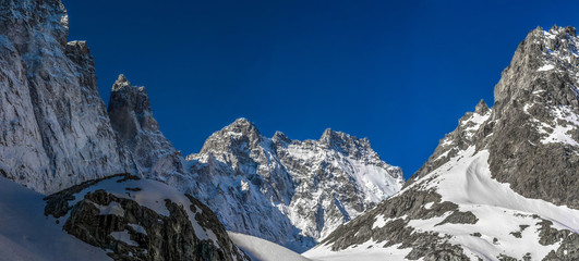 Ecrins Black Glacier panorama