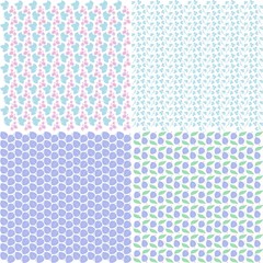 Design patterns in the form of herbal ornament