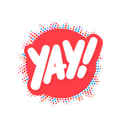 Yay. Vector lettering banner.