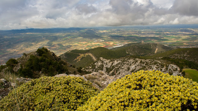 Viewpoint Silleta de Padul walk, Dilar, Granada - a trek  in the Sierra Nevada, Spain, with beautiful landscape, nature and hiking opportunities