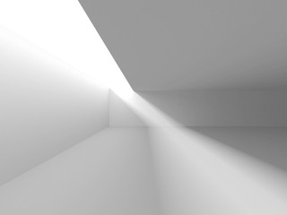 Futuristic White Architecture Design Background