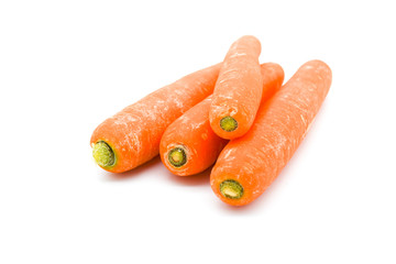 carrots isolated on white background