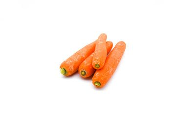 carrots isolated on white background