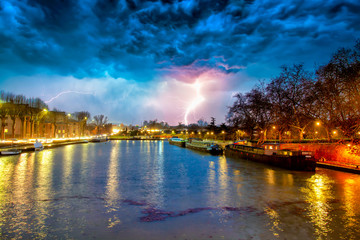 stormy weather over Toulouse