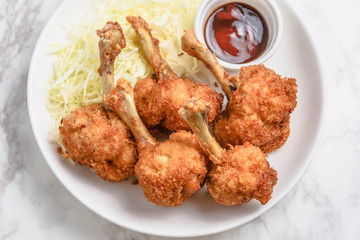 手羽元のチューリップ唐揚げ