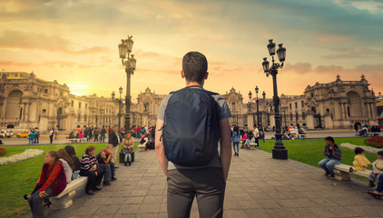 tourist travels in the city of Lima © Aliaksei