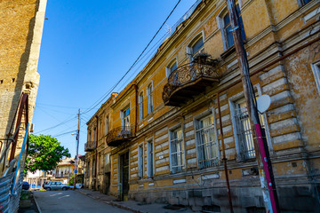 View of traditional narrow streets of Old Tbilisi