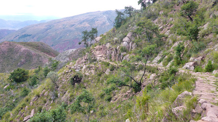 Fototapeta premium Bolivia - Inca Trail - Inkaweg Bolivien