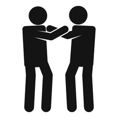 People violence icon. Simple illustration of people violence vector icon for web design isolated on white background