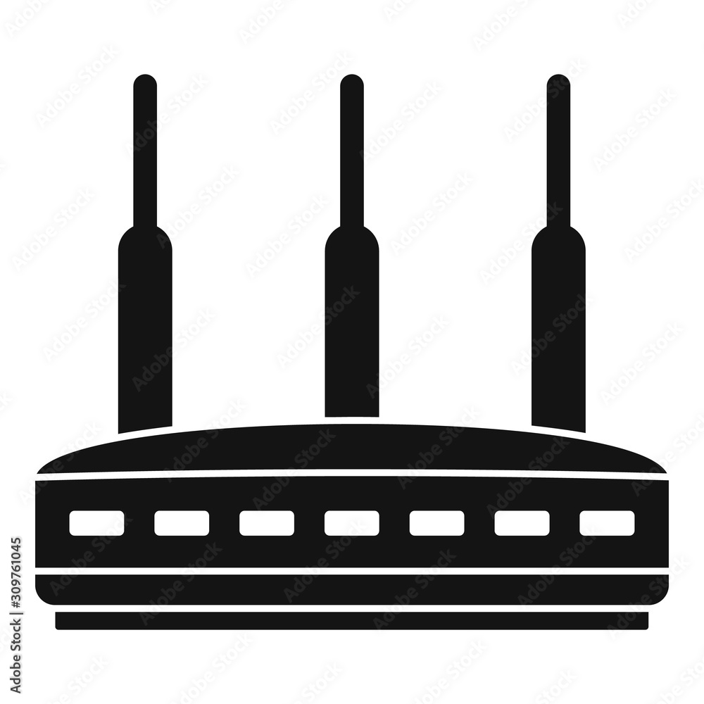 Poster modern router icon. simple illustration of modern router vector icon for web design isolated on whit