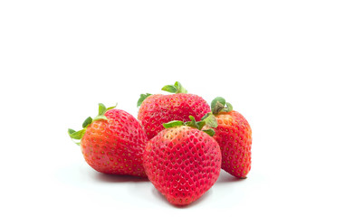 Red Strawberry  Isolated on White Background