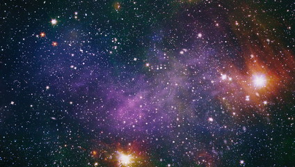 Cosmic clouds of mist on bright colorful backgrounds. Elements of this image furnished by NASA