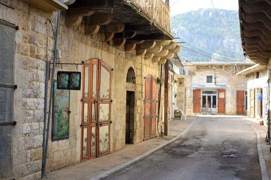 Douma Lebanon old souk street