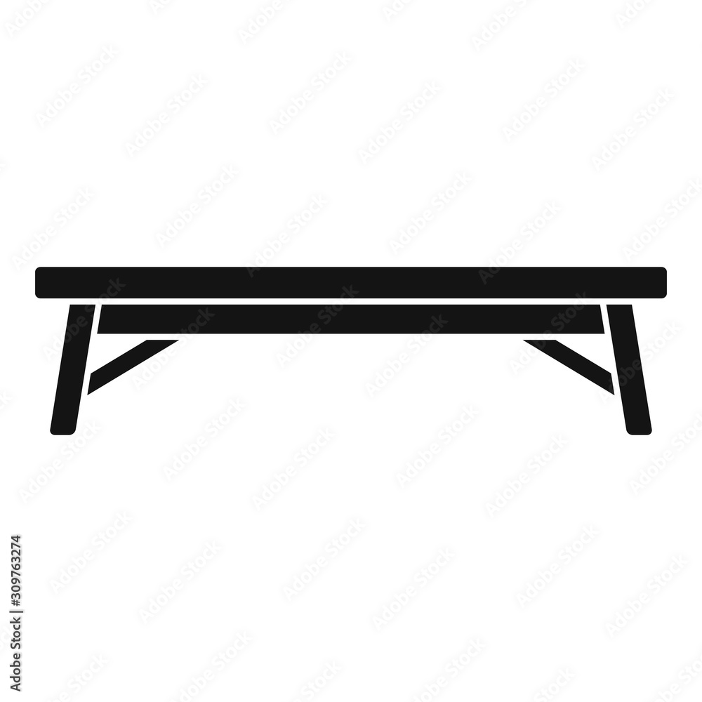 Aufkleber public bench icon. simple illustration of public bench vector icon for web design isolated on white 