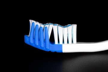 Toothbrush on a dark background