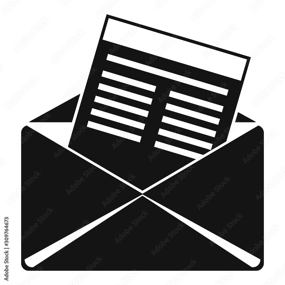 Poster mail invitation icon. simple illustration of mail invitation vector icon for web design isolated on 