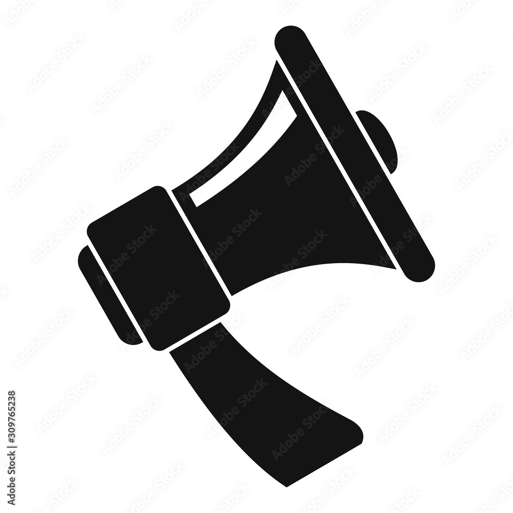 Poster megaphone icon. simple illustration of megaphone vector icon for web design isolated on white backgr