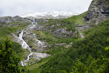 Der Boyabreen Gletscher im Jostedalsbreen Nationalpark, Norwegen