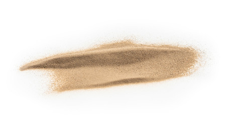Fototapeta na wymiar Pile sand isolated on white background