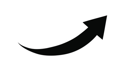 Arrow curve vector. Arrow up.Arrows