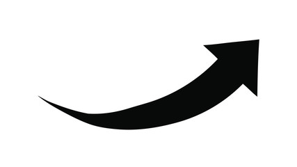 rrow curve vector. Arrow up.  Arrow graphic
