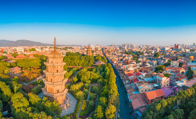 Kaiyuan temple in the old town of quanzhou city, fujian province, China