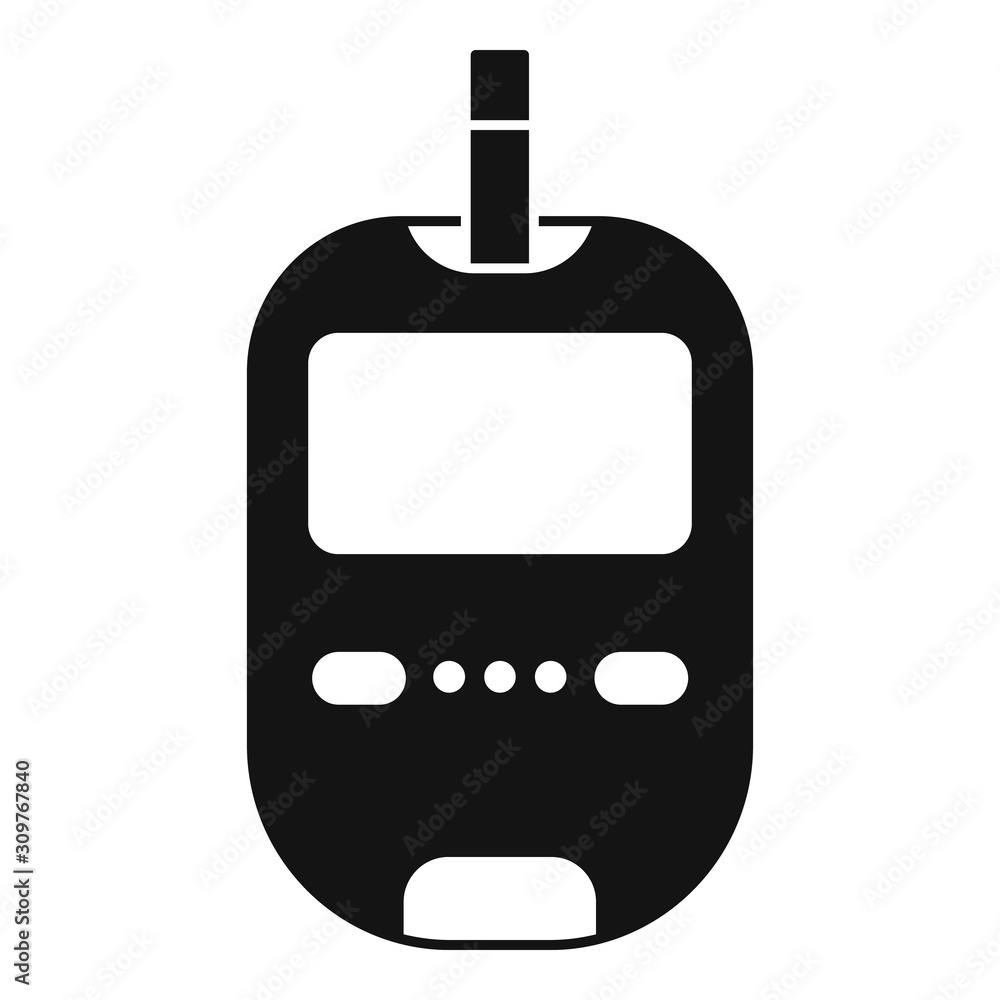 Poster glucose meter icon. simple illustration of glucose meter vector icon for web design isolated on whit