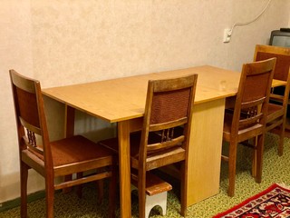 Old table and chairs