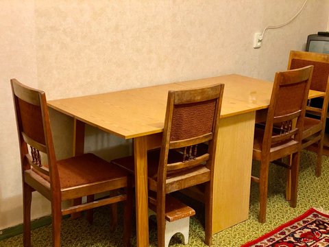 Old table and chairs