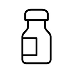Bottle pills and capsule icon vector