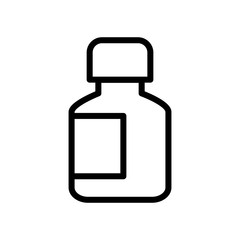 Bottle pills and capsule icon vector