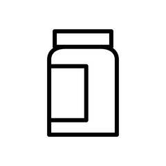 Bottle pills and capsule icon vector