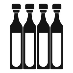 Ampule set icon. Simple illustration of ampule set vector icon for web design isolated on white background