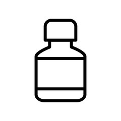 Bottle pills and capsule icon vector