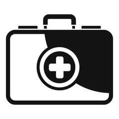 Fototapeta premium First aid kit icon. Simple illustration of first aid kit vector icon for web design isolated on white background