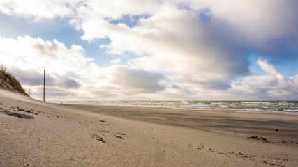 empty beach of the Baltic sea