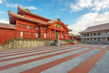 Obraz premium Historic Shuri Castle of Okinawa, Japan