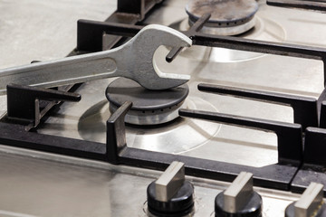 Fototapeta premium key for repair on a gas stove