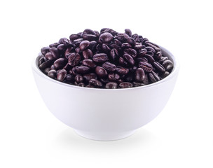 coffee beans on white background.