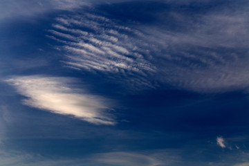 Beautiful cirrus clouds.