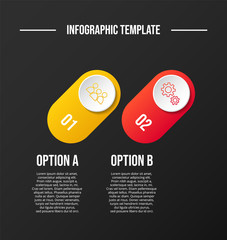 Company infographic template with business icons. Vector