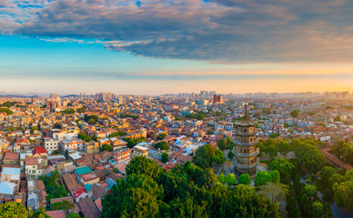 Fototapeta premium Kaiyuan temple in the old town of quanzhou city, fujian province, China