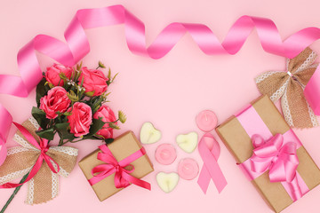 Birthday, Valentine's day, Mother's day pink decoration 