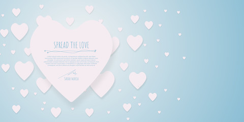 Pink Blue Chocolate Love heart shape for valentine day. Happy day in february. Rain love. Spread the love. Greeting card for girl, lady, and woman