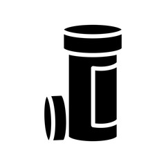 Bottle Pill-Capsule icon vector