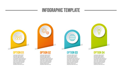 Company milestone with business icons - company timeline. Vector