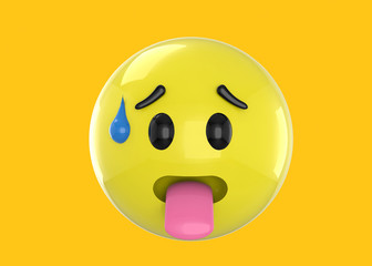 Tired Emoticon - 3D icon
